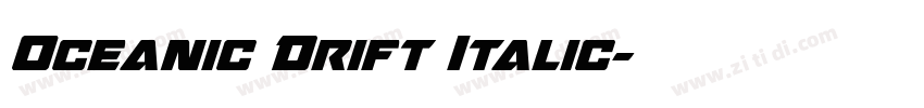 Oceanic Drift Italic字体转换